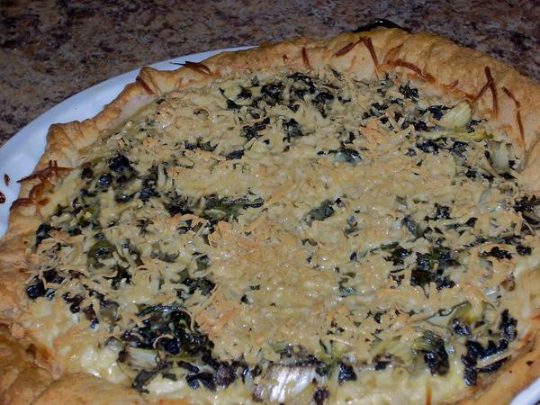 Chef Joey's Herb and Mushroom Quiche (Dairy Free). Photo by Chef Joey Z.
