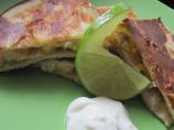 Pepper Jack, Chicken and Peach Quesadillas