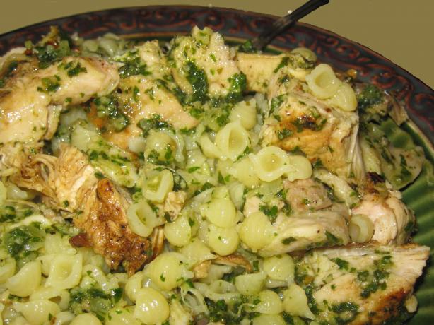 Walnut Pesto Chicken With Garlic and Parmesan. Photo by threeovens