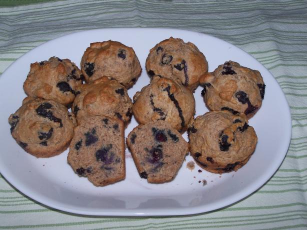 Low Fat - Whole Wheat Blueberry Muffins. Photo by Chef #981418 jaye