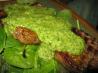 Flank Steak With Toasted Almond Salsa Verde. Recipe by Vylet Chef