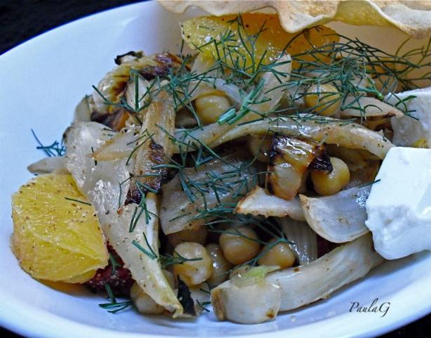Roasted Fennel With Chickpeas. Photo by PaulaG