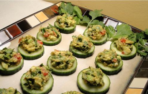 Cucumber Chip Appetizers. Photo by Debbwl