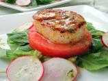 Seared Scallop Watermelon Salad W/ Sparkling Mint Vinaigrette