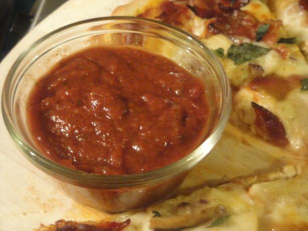Favorite No-Cook Pizza Sauce. Photo by Muffin Goddess