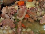 Navy Bean Soup With Ham and Vegetables