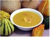 Butternut Shrimp Soup Topped With Sherry