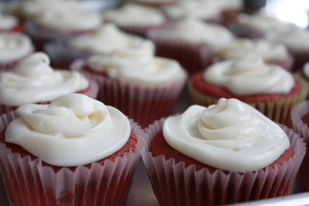 Easy Gluten Free Red Velvet Cupcakes. Photo by Jesse and Eliza's Mom