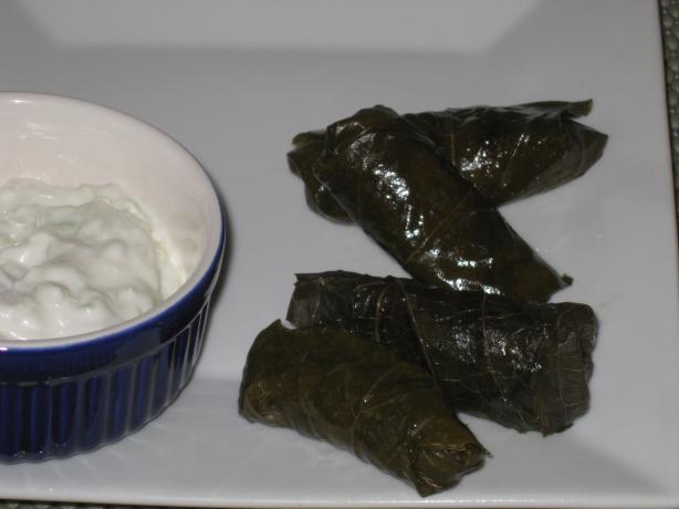Dolmas-Grape Leaves Stuffed With Fragrant Rice. Photo by FrenchBunny