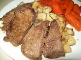 Top Round Steaks With Rosemary Garlic Potatoes