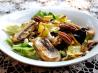 Zucchini, Mushroom, Walnut and Blue Cheese Salad. Recipe by Zurie