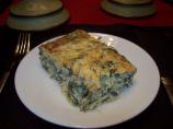 Chicken and Creamy Spinach Crustless Quiche