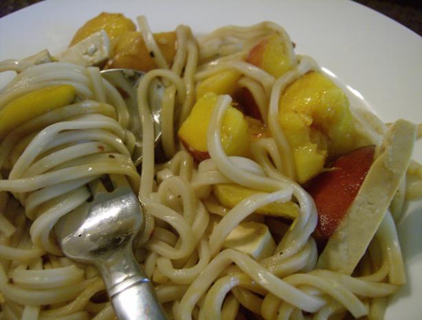 Peaches and Udon. Photo by Elise and family