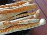 Juniper Grissini (Long Crispy Bread Sticks). Recipe by threeovens