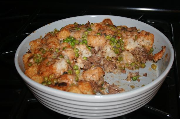 Tater Tots and Ground Beef Casserole. Photo by Viclynn