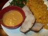 Glazed Pork Tenderloin With Spicy Mustard Dipping Sauce. Recipe by David04