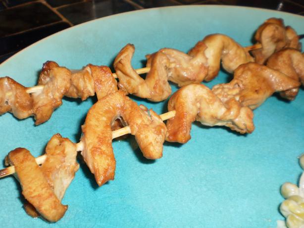 Sticky Garlic Chicken Skewers. Photo by breezermom