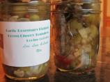 Garlic Rosemary Pickled Green Cherry Tomatoes
