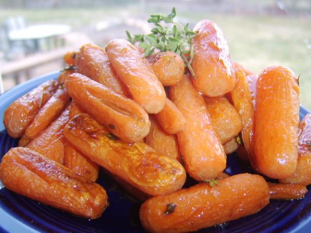 Roasted Dutch Carrots With Honey and Thyme. Photo by LifeIsGood