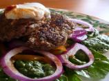 Middle Eastern Spiced Lamb Burger. Photo by mickeydownunder