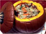 Stuffed Pumpkins with Herbs and Bread Crumbs