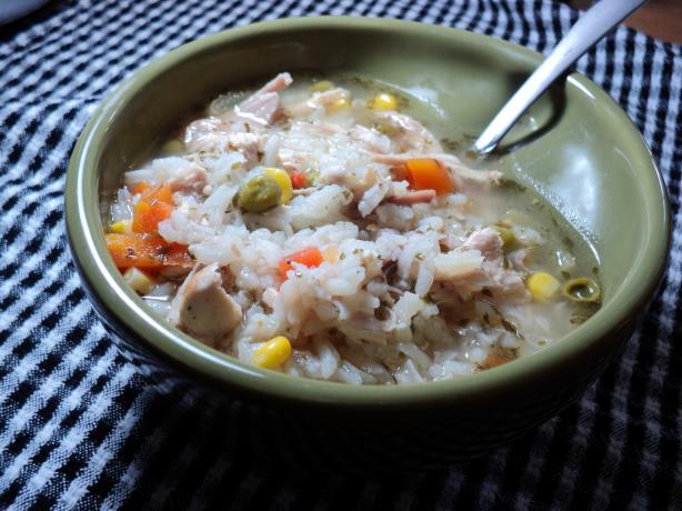 Crock Pot Chicken and Rice Soup. Photo by Nif