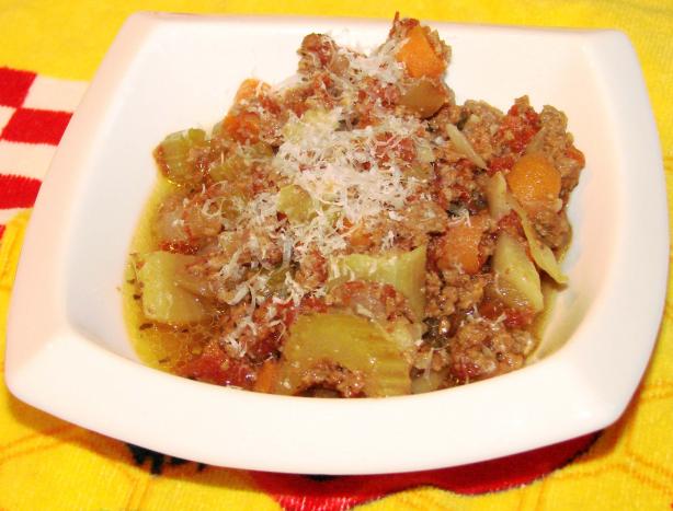Crock Pot Minestrone Hamburger Soup. Photo by Boomette