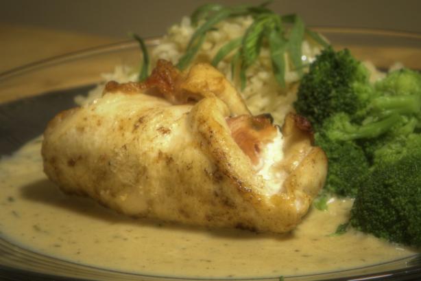 Chicken, Basil, Prosciutto and Goat Cheese Roulade With a Lemon. Photo by sean2469