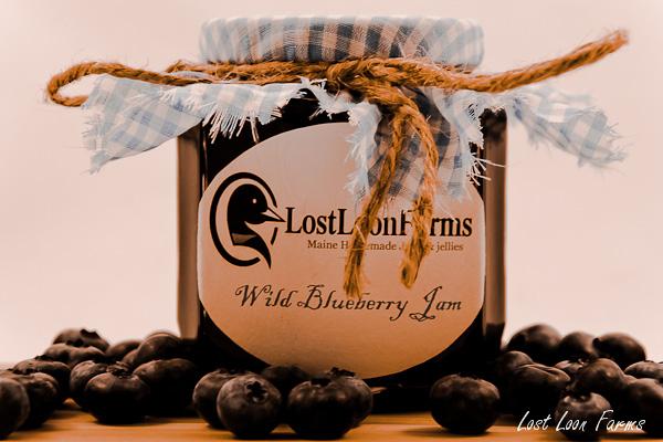Wild Maine Blueberry Jam. Photo by lostloonfarms