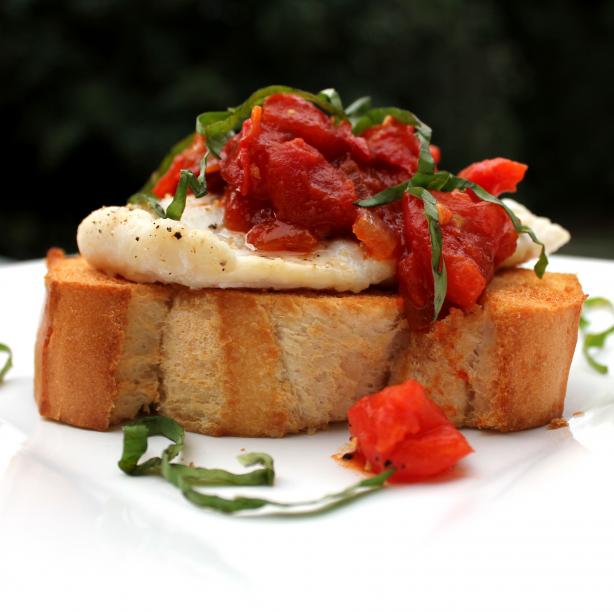 Roasted Fish Bruschetta. Photo by spicyperspective