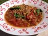 Lentil Tomato Soup. Recipe by Heather Nauta