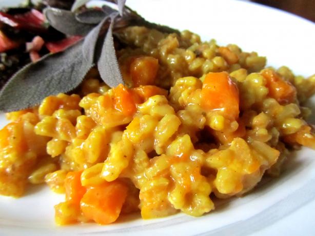 Farro Risotto With Butternut Squash. Photo by Rita~