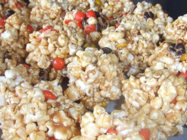 Peanut Butter Popcorn Balls With Reese's Candy. Photo by themcmullens96_7874829