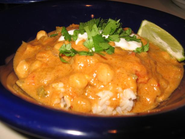 Vegetarian Peanut Curry (African Inspired). Photo by Engrossed
