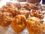 Chickpea Onion Muffins With Sesame Seeds and Cheese