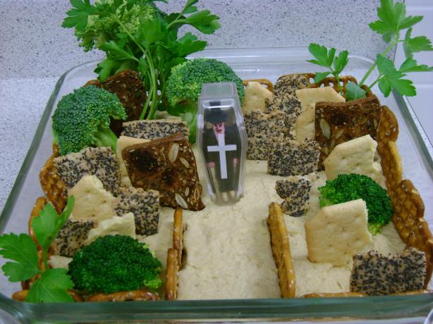 Halloween Hummus Graveyard. Photo by 5brothers