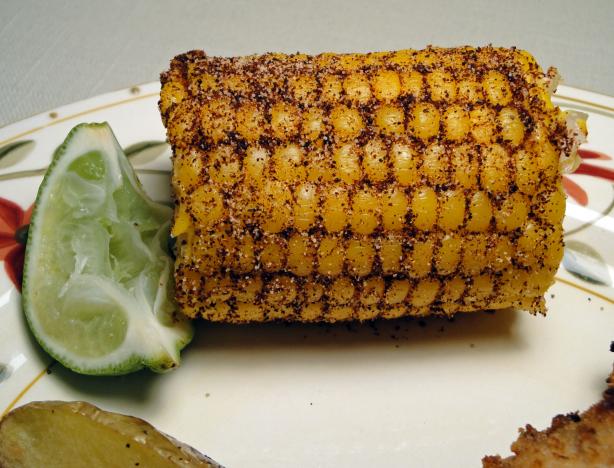 Chili-Lime Rubbed Indian Corn on the Cob. Photo by Debbwl