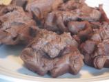 Waffle Iron Cookies With Chocolate Frosting