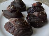 Chocolate Dipped Dates Stuffed With Spiced Nuts