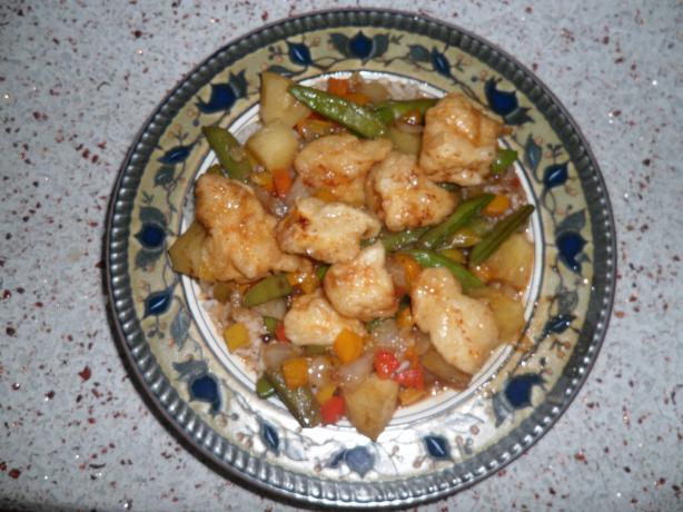 Sweet and Sour Chicken (or Pork). Photo by Cookin' for 3