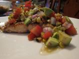 Grilled Salmon With Corn,tomato & Avocado Relish