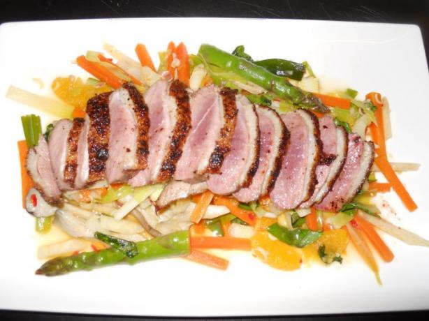 Warm Duck and Orange Salad. Photo by Jana Steinhagen