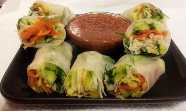 Vegetarian Fresh Spring Rolls. Photo by Wendelina