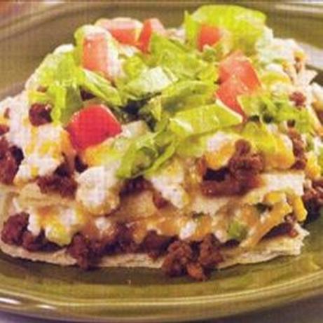 Layered Taco Casserole. Photo by Recipe USA