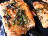 Grilled Cilantro Salmon. Recipe by Abby, Sarah & Eli's Mom