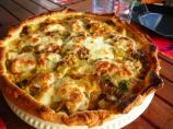 Leek, Mushroom and Mozzarella Pie