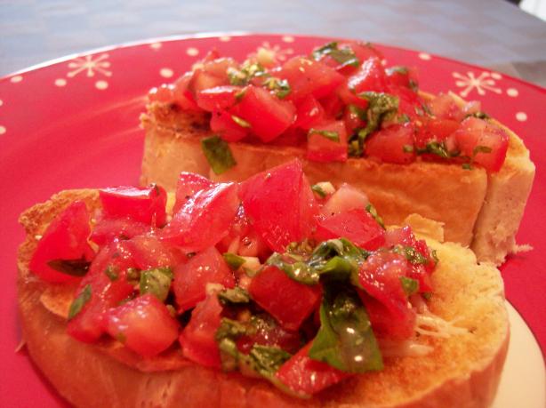 Tomato and Basil Bruschetta. Photo by jrusk