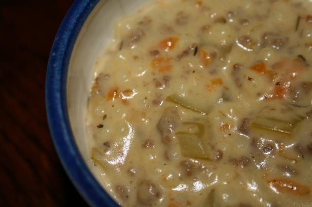 Cheeseburger Soup. Photo by Velouria