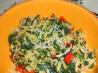 Orzo With Spinach and Red Pepper. Recipe by nemokitty