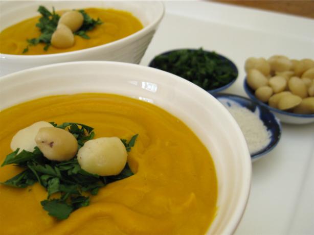 Creamy Vegan Roasted Sweet Potato Soup. Photo by The Blender Girl